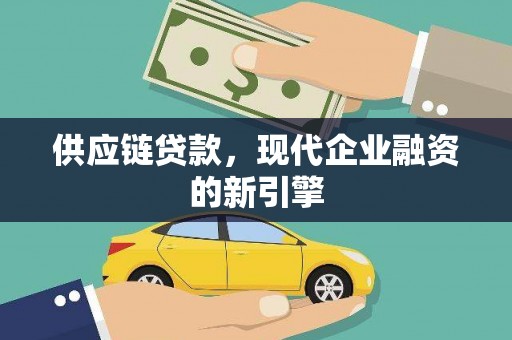 稻城供应链贷款，现代企业融资的新引擎