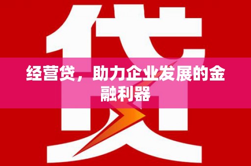 潼关经营贷，助力企业发展的金融利器