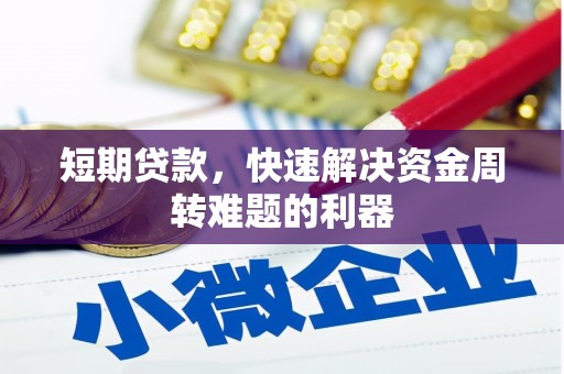 单县短期贷款，快速解决资金周转难题的利器