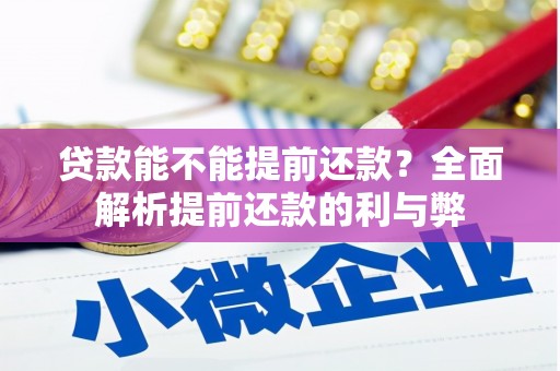 青山湖贷款能不能提前还款？全面解析提前还款的利与弊