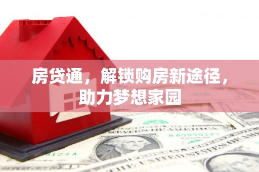 新和房贷通，解锁购房新途径，助力梦想家园