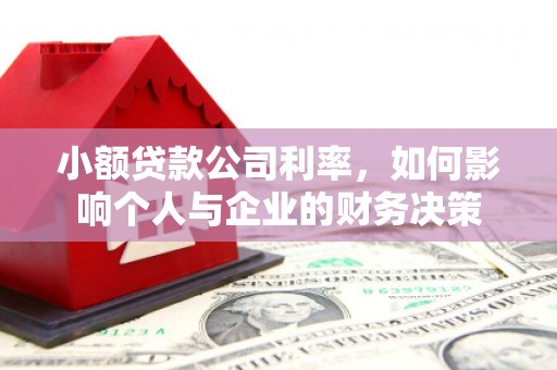 铜山小额贷款公司利率，如何影响个人与企业的财务决策