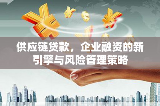 沂南供应链贷款，企业融资的新引擎与风险管理策略
