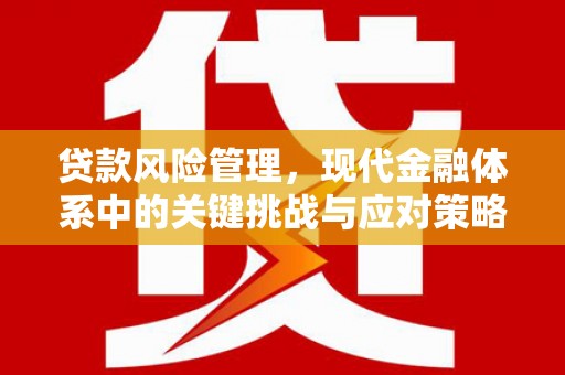 中牟贷款风险管理，现代金融体系中的关键挑战与应对策略