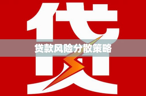 惠农贷款风险分散策略