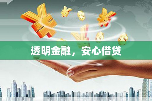 临潭透明金融，安心借贷